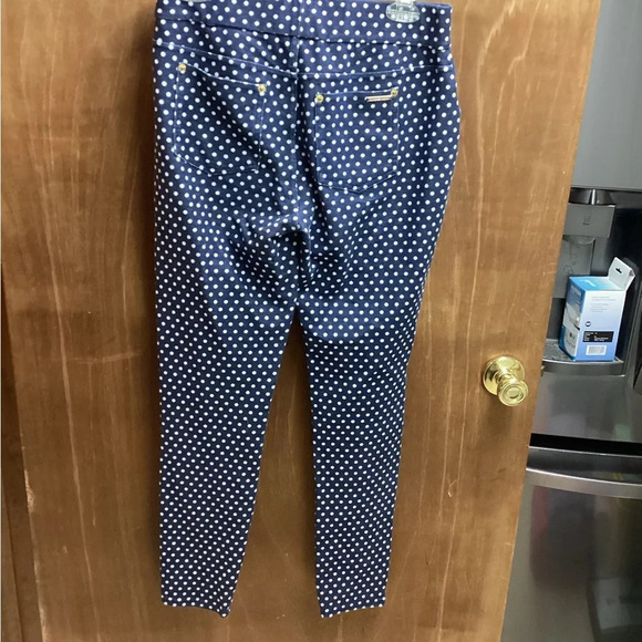 Michael Kors blue with white polka dot pants. - Picture 2 of 8
